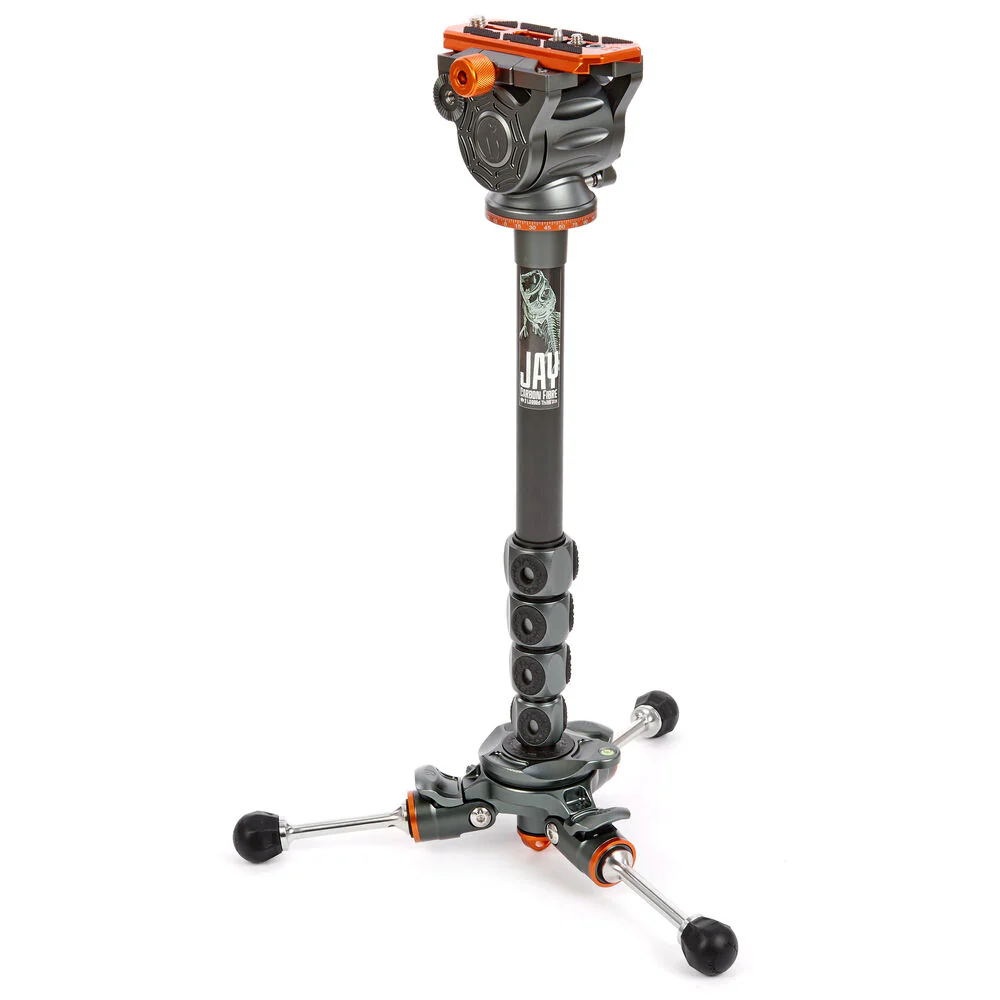 3 Legged Thing Legends Jay Carbon Fiber Tripod System with Quick Leveling Base & AirHed Cine-V Fluid Head - Image 13