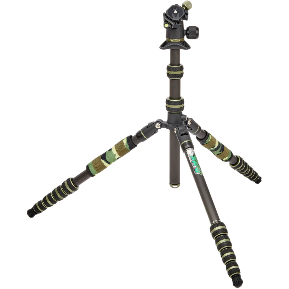 3 Legged Thing - Punks Brian 2.0 Tripod Kit with AirHed Neo 2.0 Twist Lock QR Ballhead (Black/Green) - Image 3