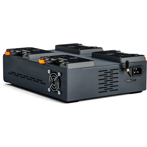 Anton Bauer Charg LP4 Quad Gold Mount Plus Dual Voltage 26V & 14V multi-chemistry quad charger - Image 2
