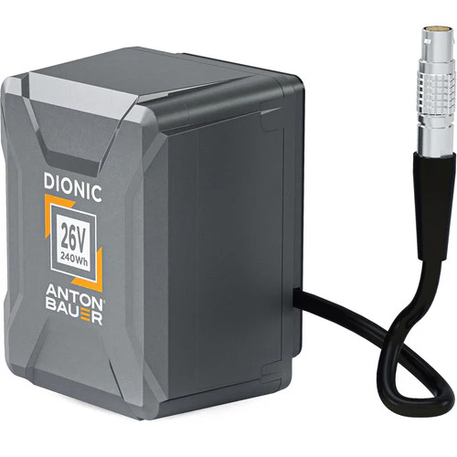 Anton Bauer Plate 26V Gold Mount Plus for with lemo connection to power ARRI Alexa Mini w/ Dionic 26V - Image 3
