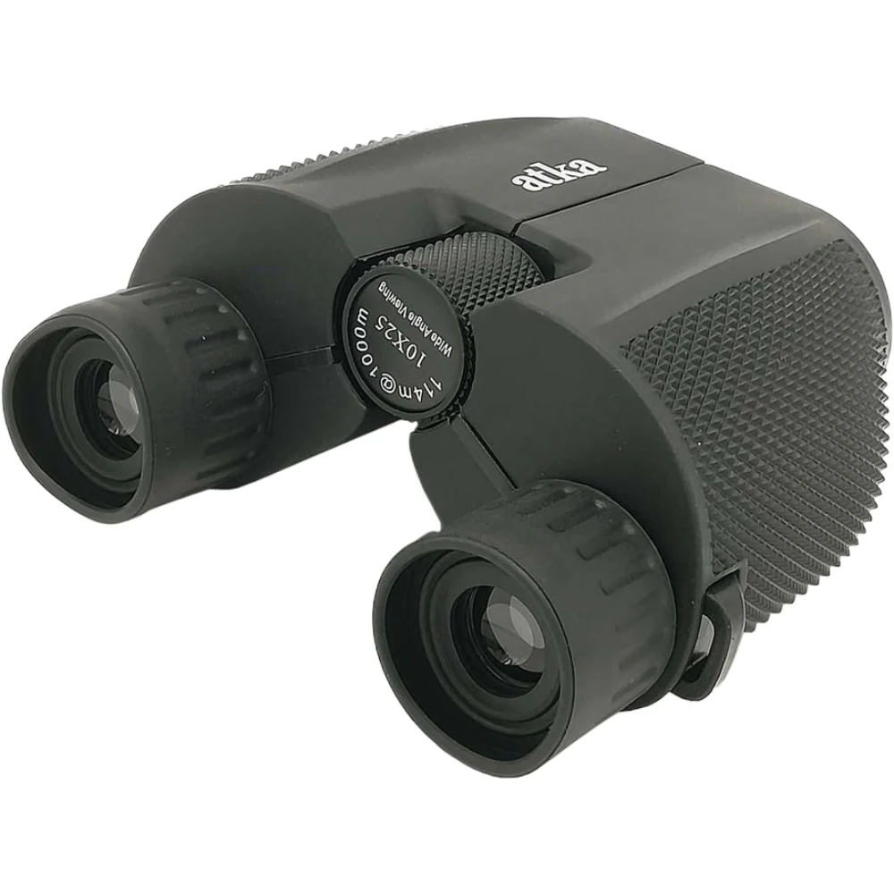 ATKA Binos 10 x 25 Binocular with Pouch Neck Strap Lens Cover and Lens Cloth