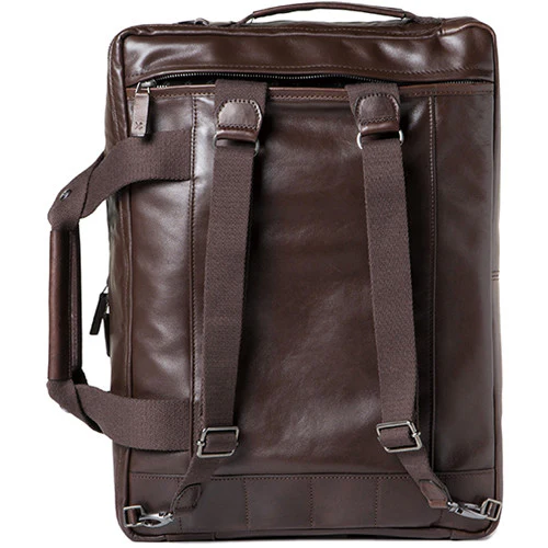 Barber Shop Convertible Bag "Undercut" - Dark Brown Leathe - Image 2