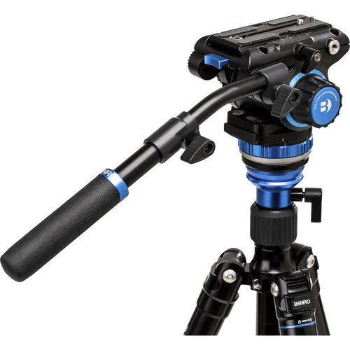 Benro A373F Aluminum Single-Tube Tripod with S6Pro Fluid Video Head - Image 9