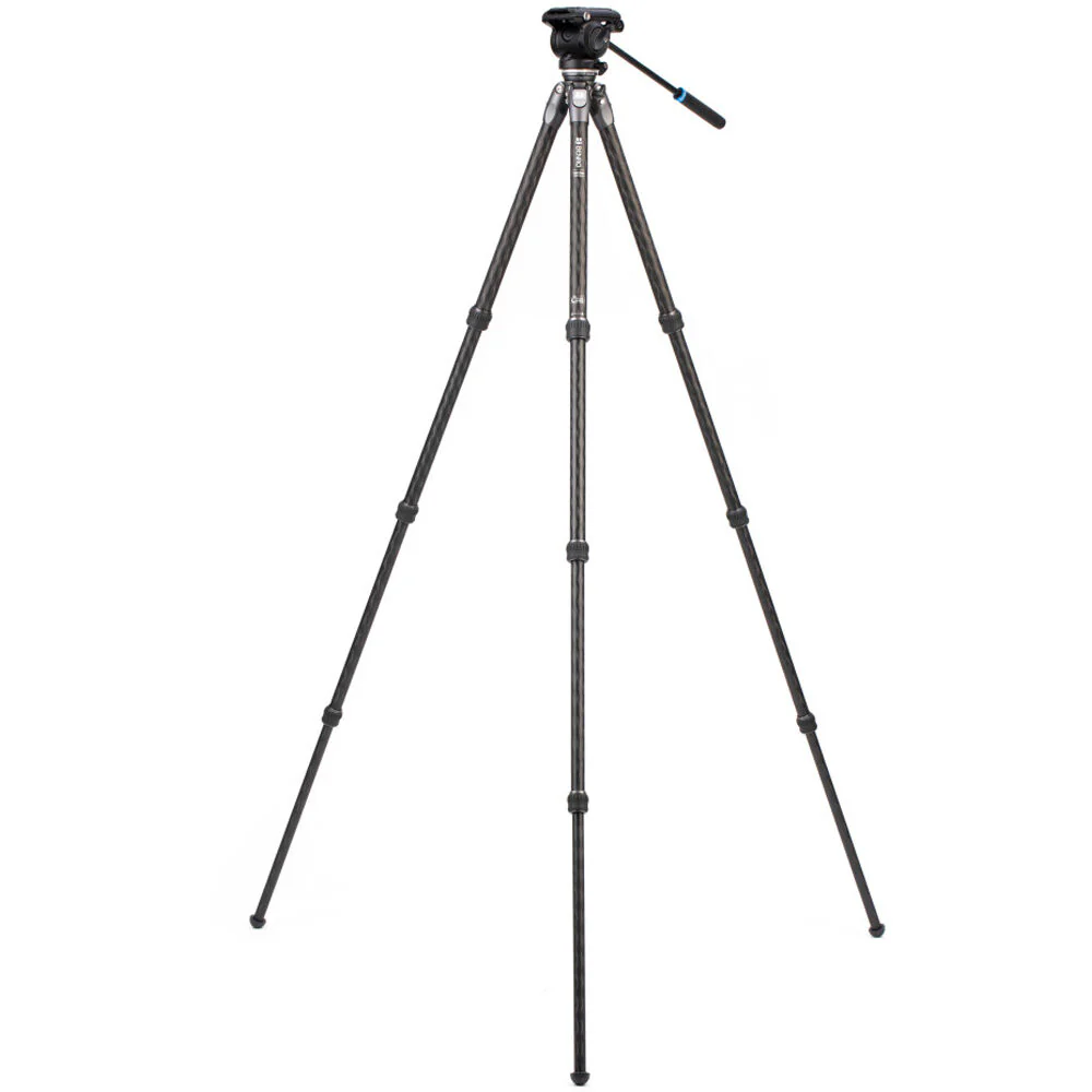 Benro Tortoise Carbon Fiber 2 Series Tripod System with S4Pro Video Head - Image 2