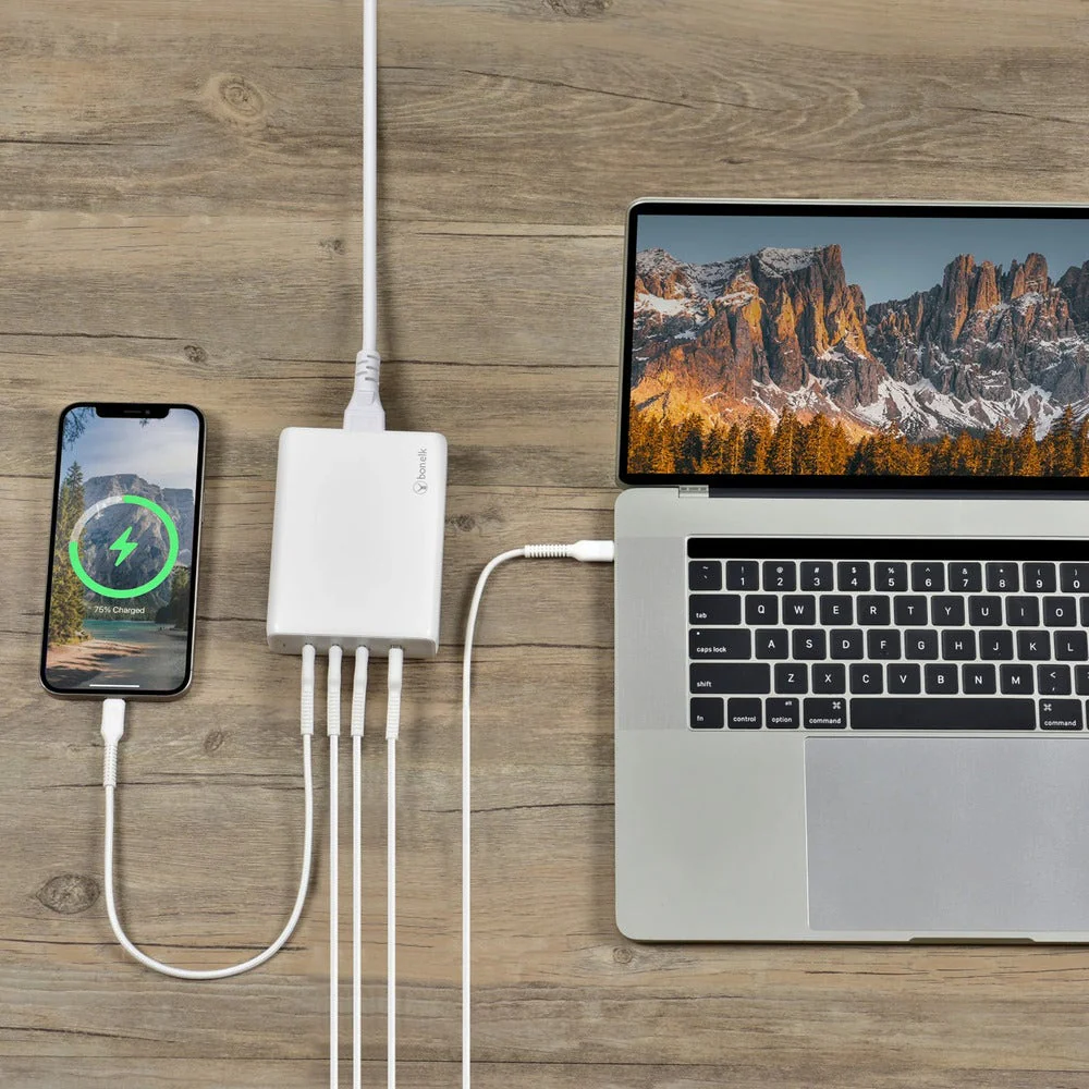 Bonelk 240W Multi-Port Desktop Charger, 3 x USB-C / 1 x USB-A - Image 14