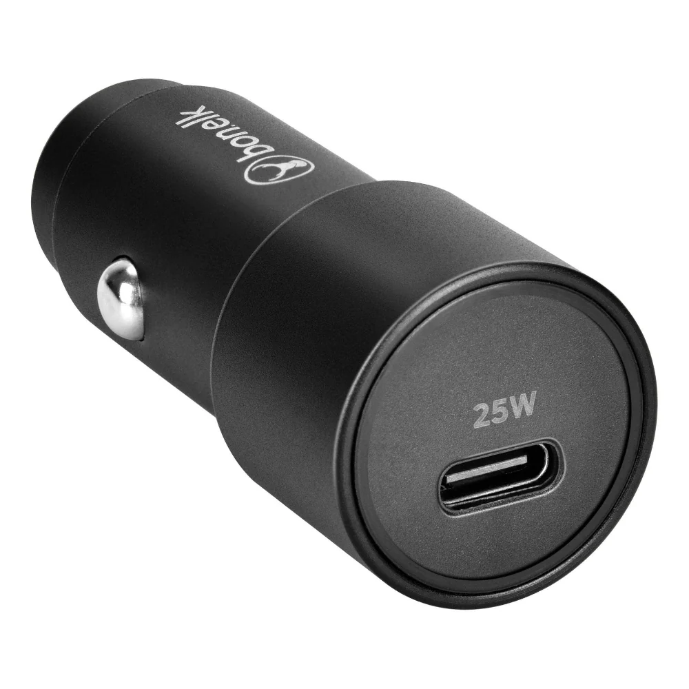 Bonelk Eco Series 25W PD USB-C Car Charger - Black - Image 3