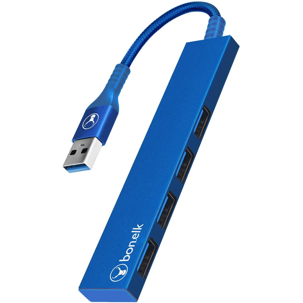 Bonelk Long-Life USB-A to 4 Port USB 3.0 Slim Hub - Image 2