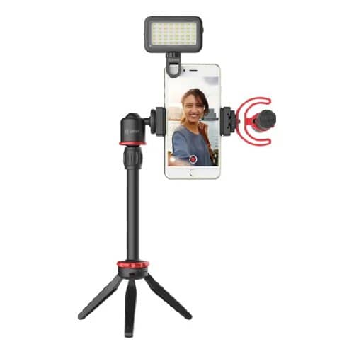 BOYA BY-VG350 Vlogging Kit 2 incl. Mini Tripod, BY-MM1+ Mic, LED Light & Cold Shoe Mount - Image 2
