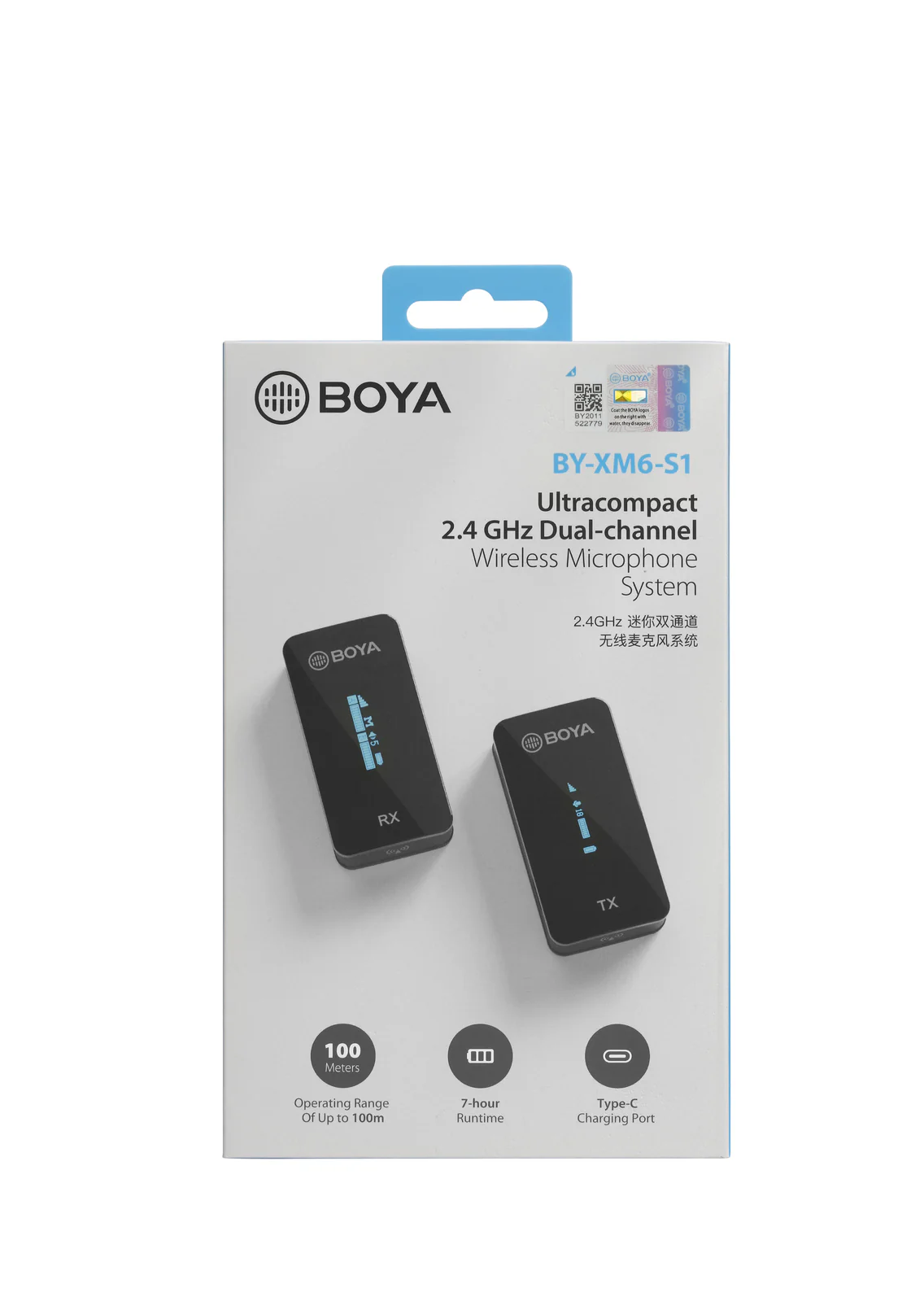 BOYA BY-XM6-S1 Ultra Compact 2.4GHz Dual-Channel Wireless Microphone (1xRX & 1xTX) - Image 3