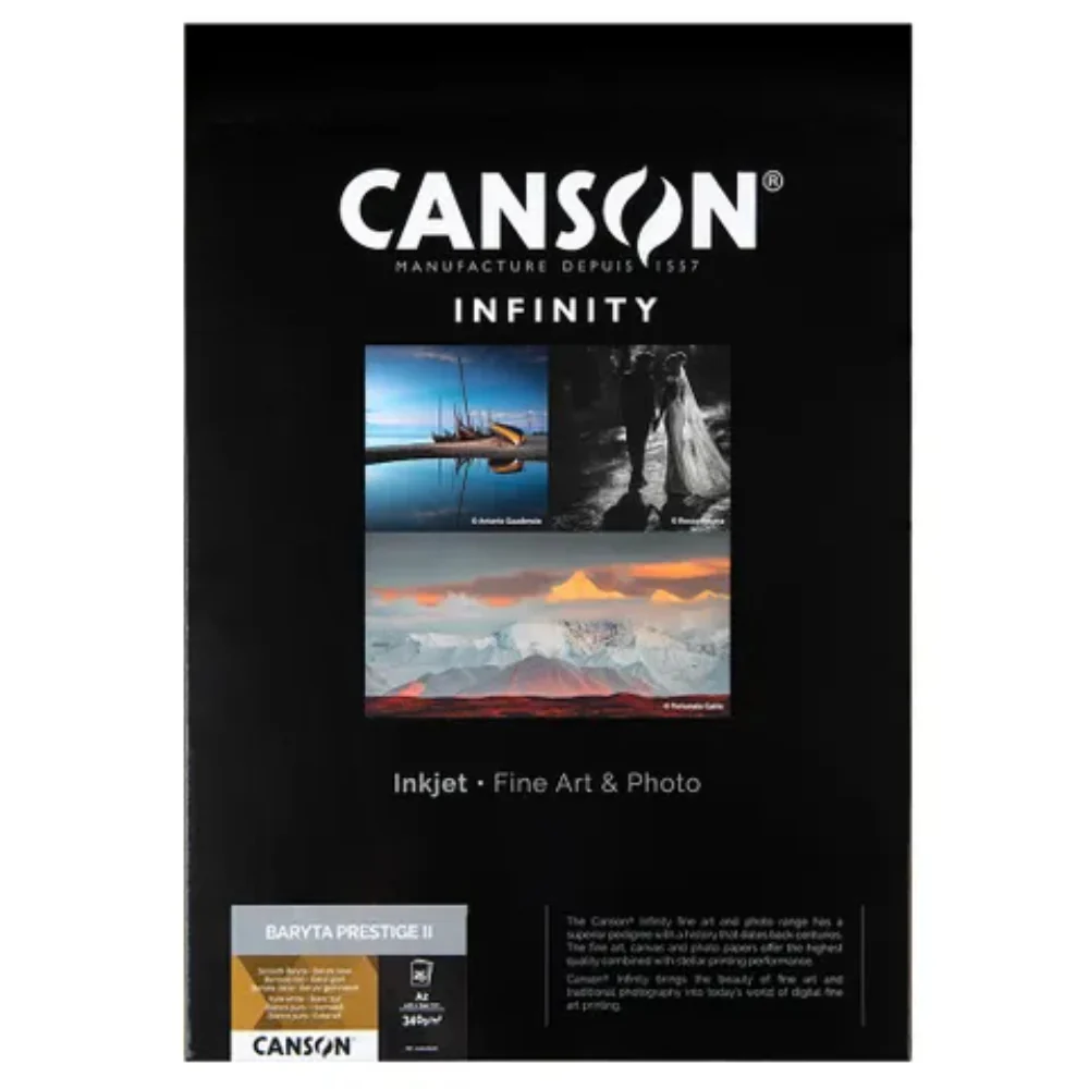 Canson Baryta Prestige II 340gsm A2 X 25 Sheets