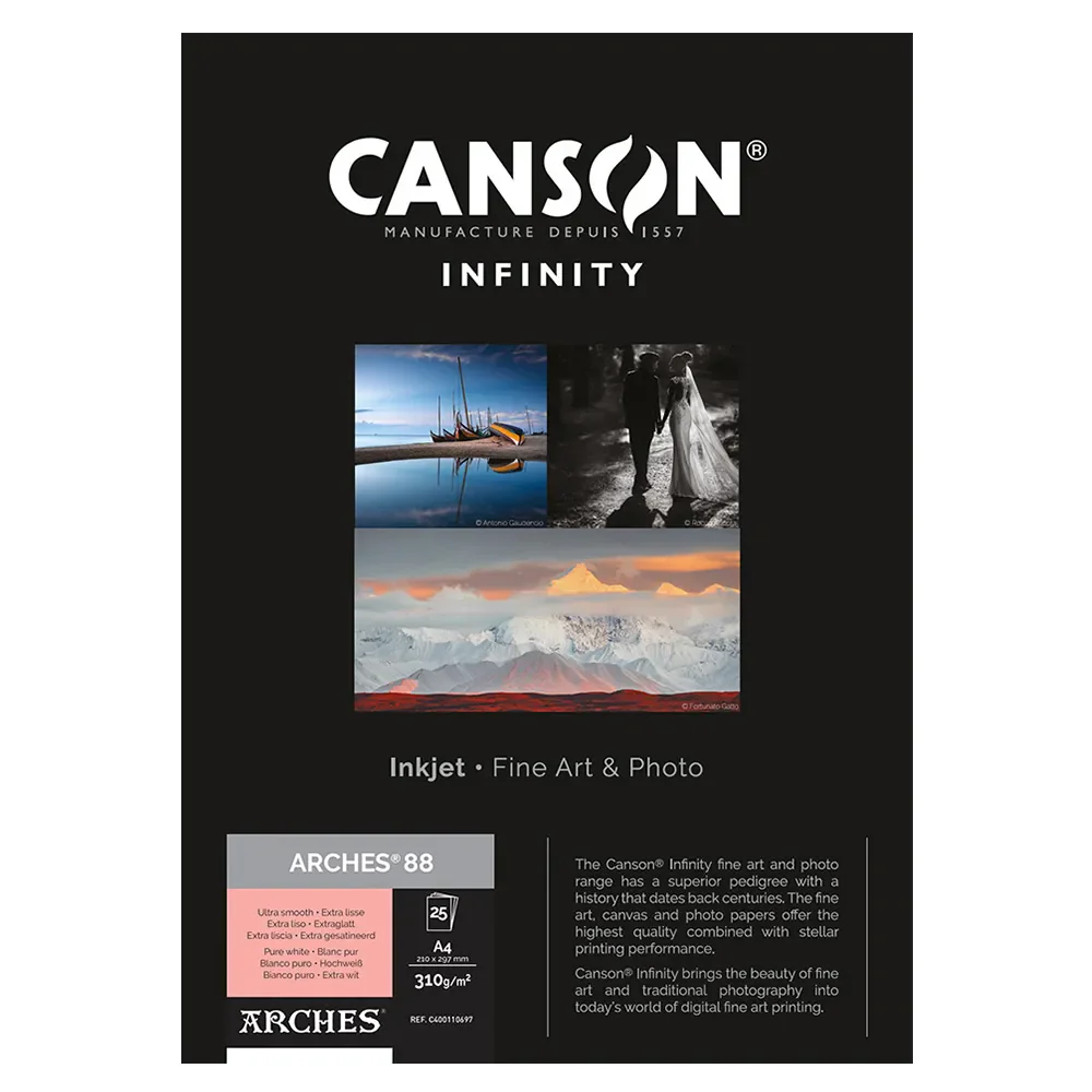 Canson Infinity Arches 88 310gsm 5x7 Inch 25 Sheets