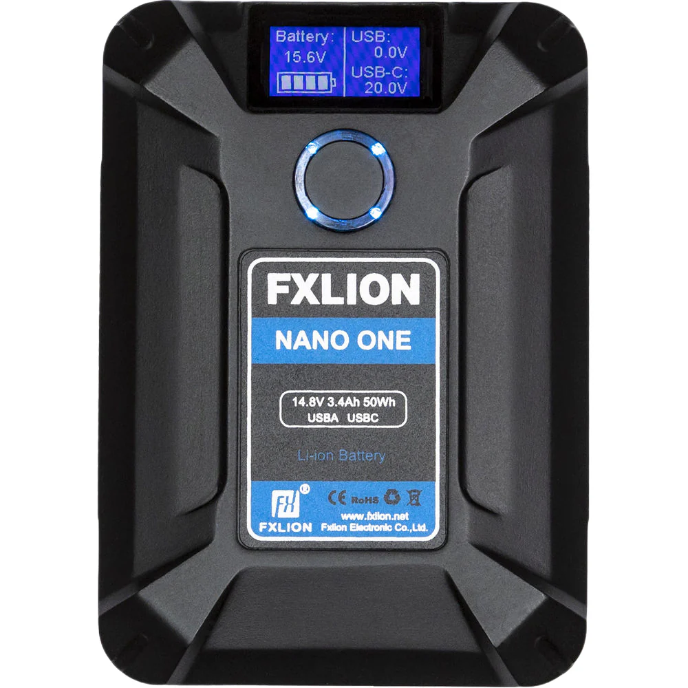 Fxlion 14.8V / 50Wh V-Mount Battery with Wireless Charging