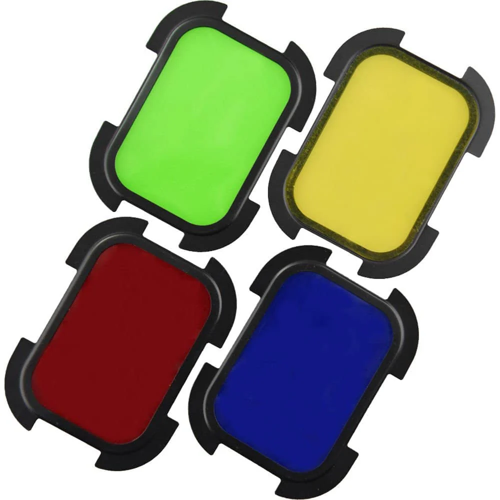 Godox Barndoor Kit with 4 Color Gels for AD200 Speedlight Head - Image 2