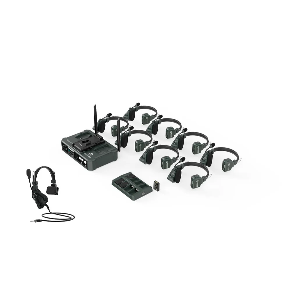 Hollyland Solidcom C1 Pro-8S Full-Duplex ENC Wireless Intercom System with 8 Headsets (1.9 GHz) - Image 7