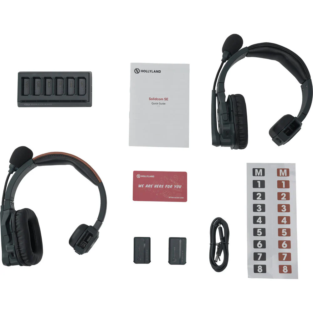 Hollyland Solidcom SE Global 2S 2-Person Full-Duplex Single-Ear Noise-Canceling Headset Intercom System (2.4 GHz) - Image 2