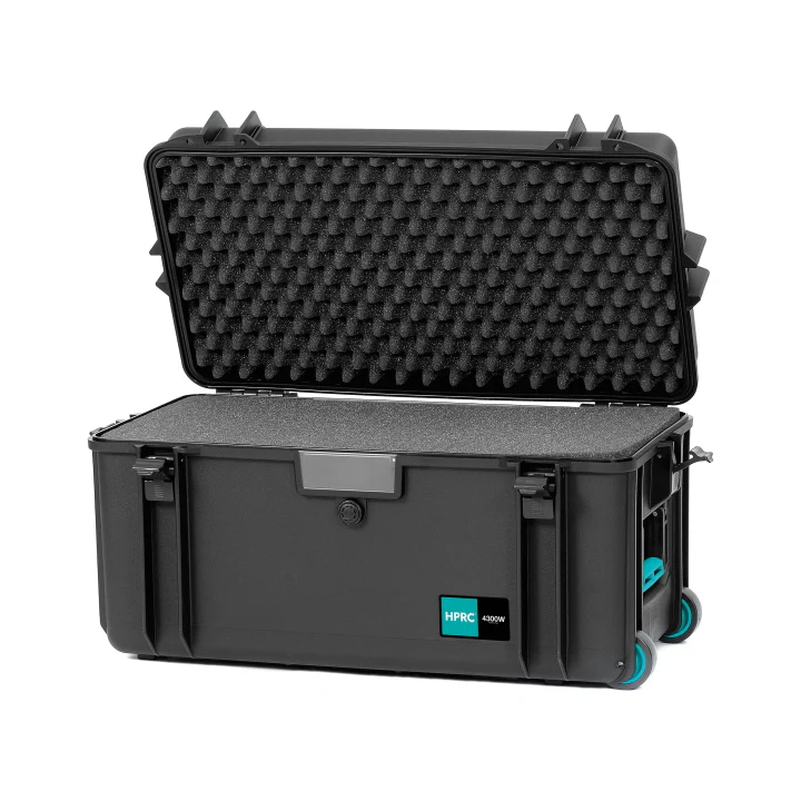 HPRC 4300W - Wheeled Hard Case with Cubed Foam (Black) - Image 3
