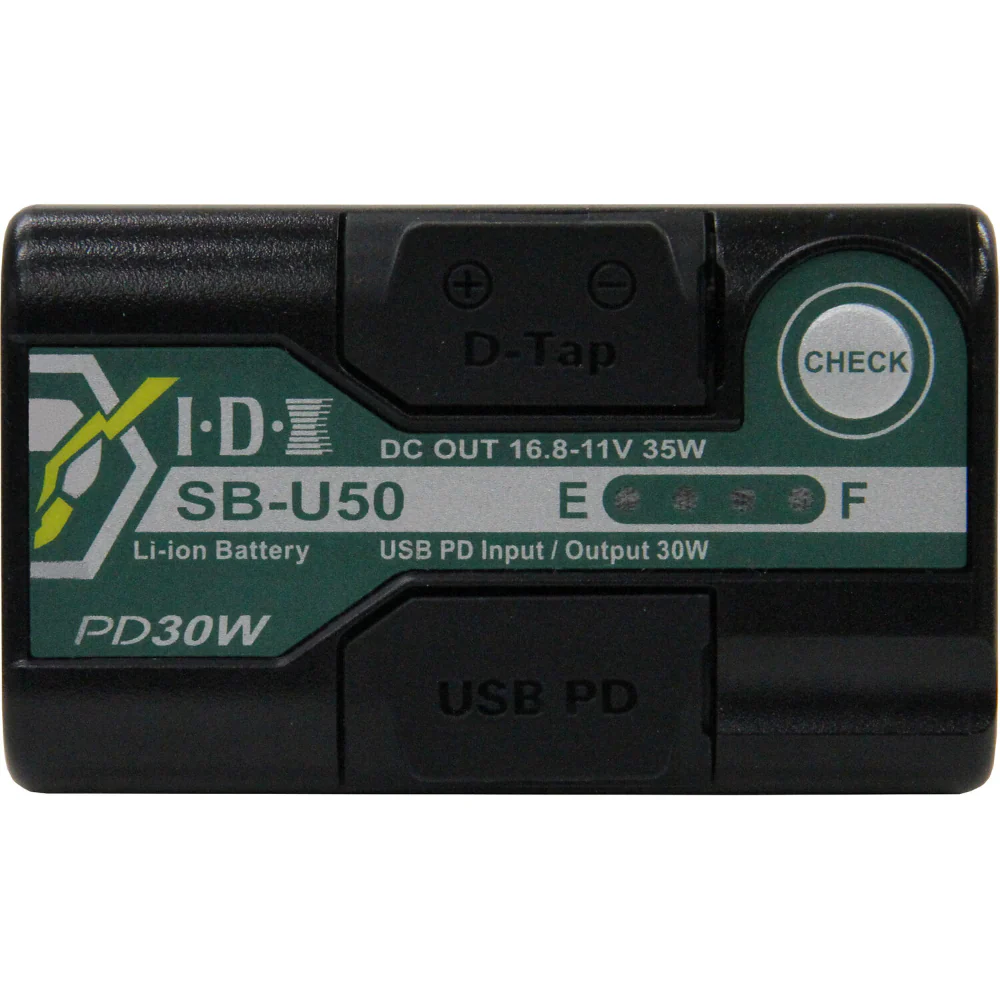 IDX System Technology SB-U50 PD Sony BP-U Lithium-Ion Battery (14.4V, 48Wh) - Image 4
