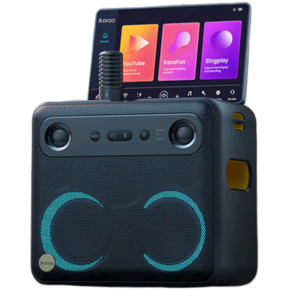 Ikarao Break X2 Portable 600W Karaoke Speakers with 10" TouchScreen Display - Image 2