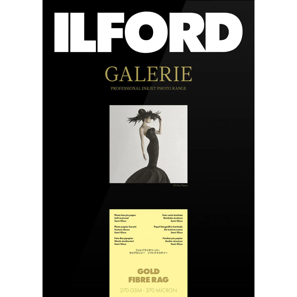 Ilford Galerie 270 gsm Gold Fiber Rag (50" x 49', Roll)