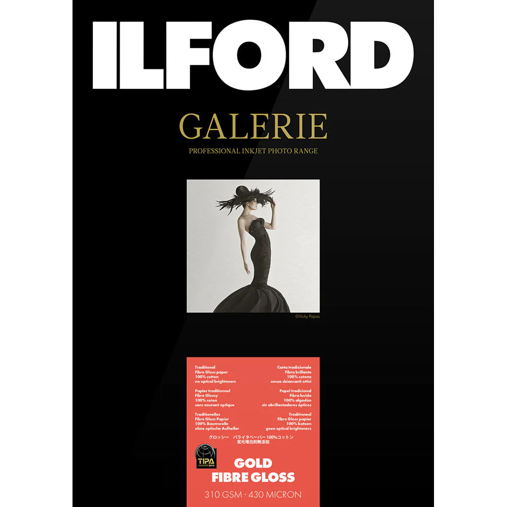 Ilford Galerie Gold Fibre Gloss Paper (4 x 6", 50 Sheets)