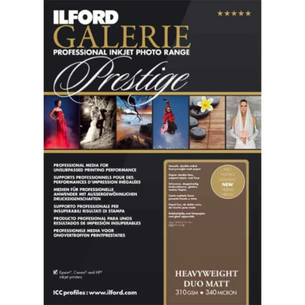 Ilford Galerie Prestige Heavy Weight Duo Matt 310gsm (A3, 25 Sheets)