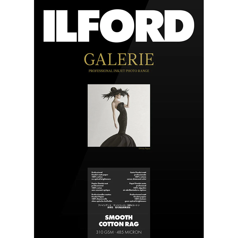 Ilford Galerie Smooth Cotton Rag Paper (4 x 6", 50 Sheets)