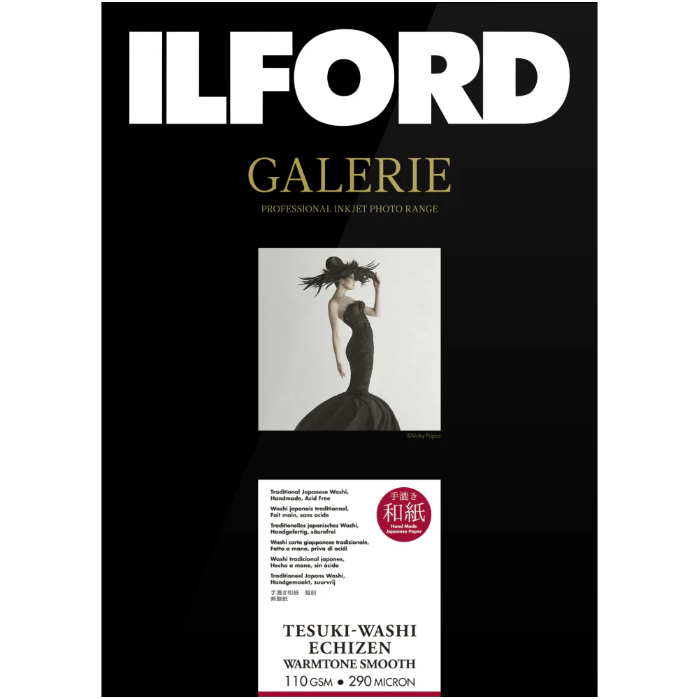 Ilford Galerie Tesuki-Washi Echizen Warmtone Smooth 110gsm (A3+, 10 Sheets)
