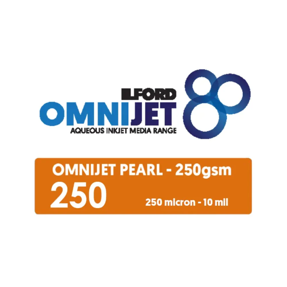 Ilford Omnijet Pearl Kiosk 250gsm (8" x 65m - 2 x Rolls for Epson SL-D800)