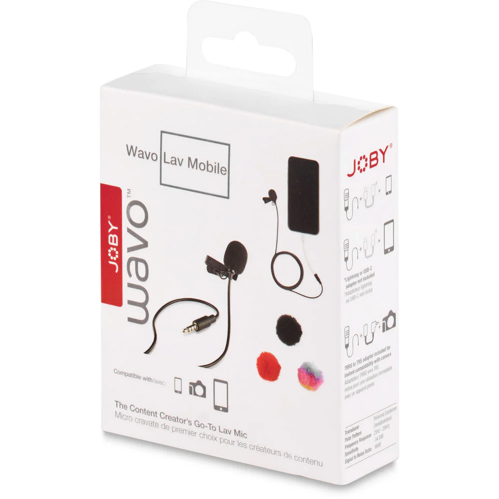 Joby Wavo LavMobile Clip-On Lapel Microphone (5.9' Cable) - Image 7