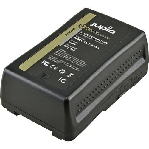 Jupio V-Mount Battery LED Indicator 14.4V (127Wh/8800mAh) D-Tap & USB 5V DC Output