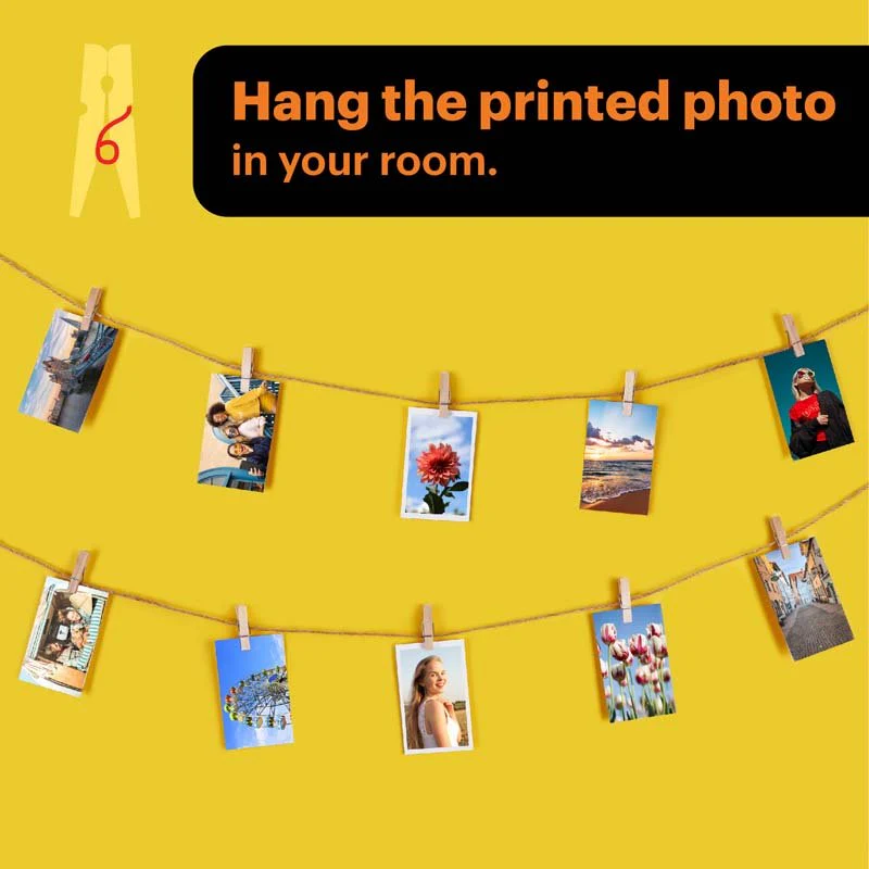 Kodak Instant Camera Mini Shot 2 Retro Cartridge + Accessories Bundle - Yellow - Image 8