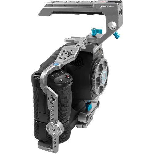 Kondor Blue BMPCC 6K Pro Battery Grip Cage with Top Handle (Space Gray) - Image 4