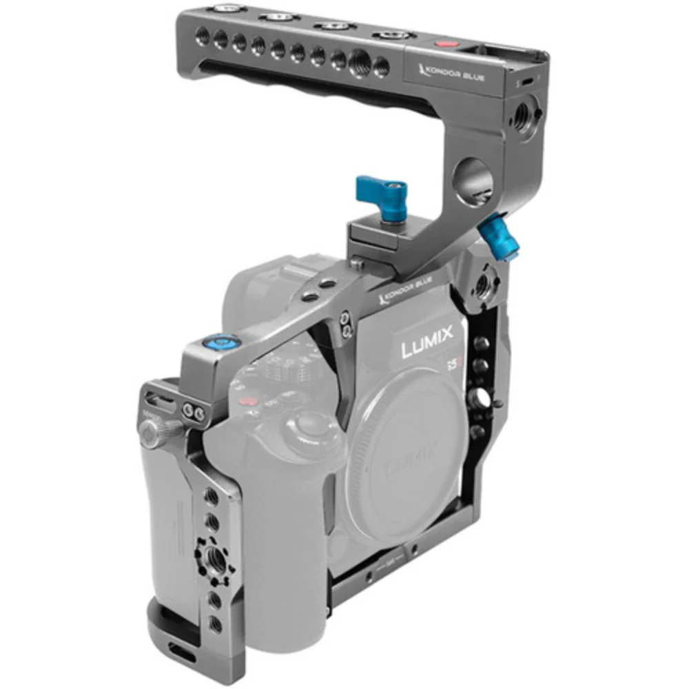 Kondor Blue Camera Cage with Top Handle for Panasonic Lumix S5II/X - Image 5