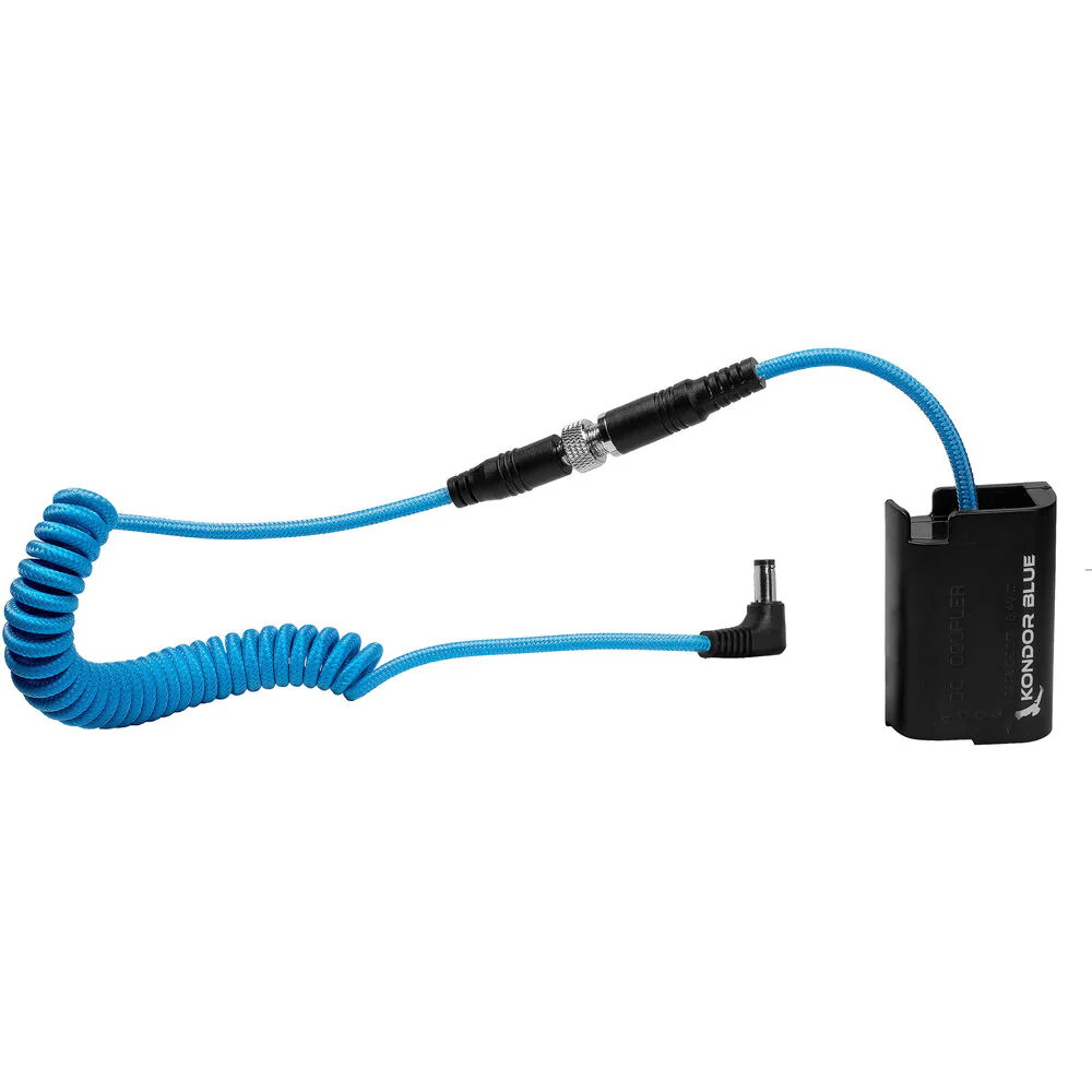 Kondor Blue DC 2.1mm to DMW-BLK22 Dummy Battery Cable for Lumix GH6, S5II & S5IIX