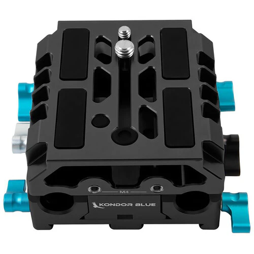 Kondor Blue LWS ARRI Bridge Plate For Cinema Cameras with With Riser for RED KOMODO (Black) - Image 2