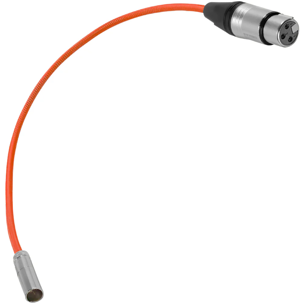 Kondor Blue Mini-XLR Male to XLR Female Audio Cable for Canon C70 & BMPCC 6K/4K (Red, 16") - Image 3