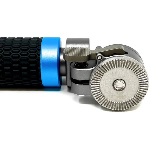 Kondor Blue Quick Release Rosette Hand Grip Set (Right and Left) + Dual Rod Clamp (Space Gray) - Image 4