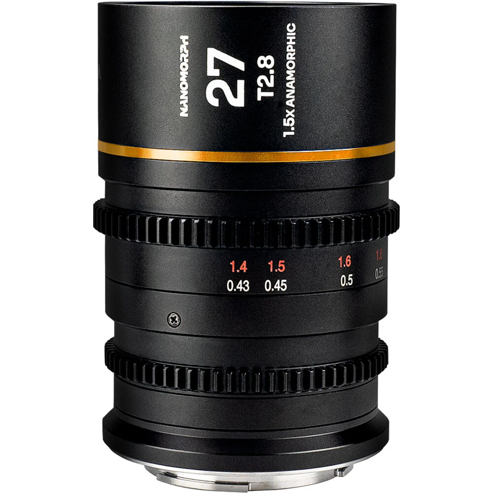 Laowa Nanomorph 27mm T2.8 1.5X S35 (Amber) - (Cine) Fuji X