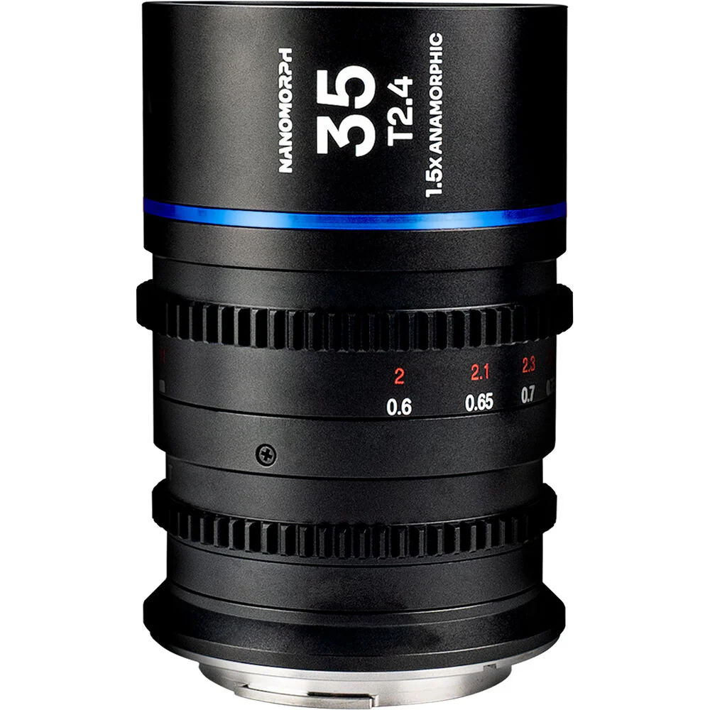 Laowa Nanomorph 35mm T2.4 1.5X S35 (Blue) - (Cine) Arri PL (Default) + EF Lens