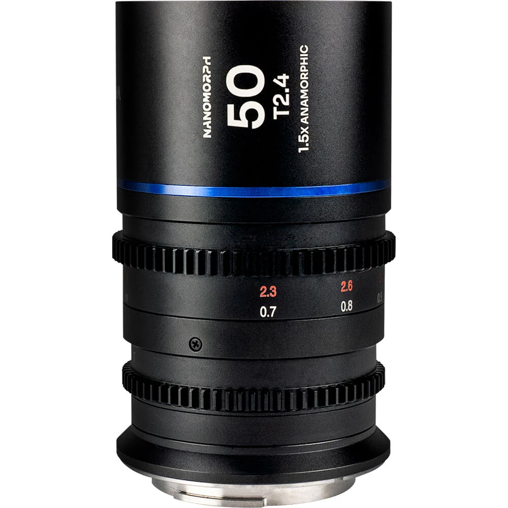 Laowa Nanomorph 50mm T2.4 1.5X S35 (Blue) - (Cine) Arri PL (Default) + EF Lens