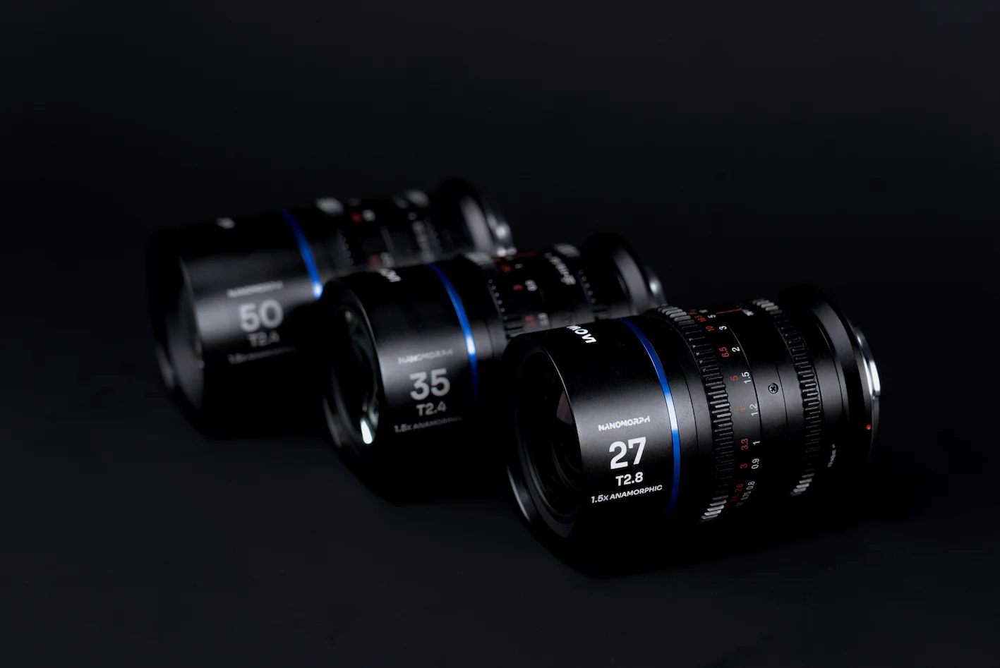 Laowa Nanomorph S35 Prime 3-Lens Bundle
 (27mm, 35mm, 50mm) (Blue) - (Cine) L Mount