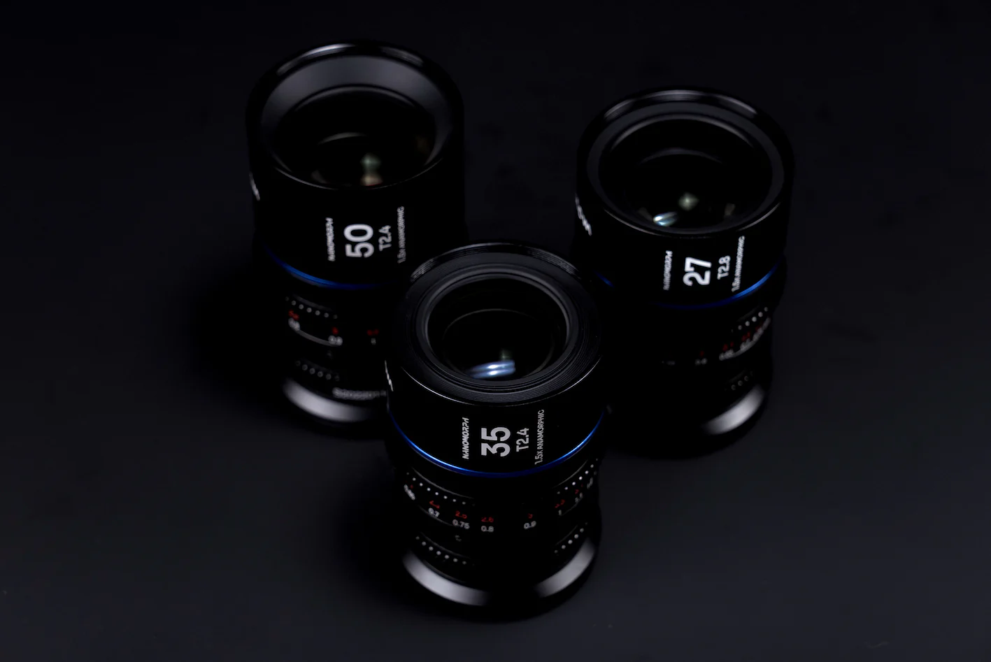 Laowa Nanomorph S35 Prime 3-Lens Bundle
 (27mm, 35mm, 50mm) (Blue) - (Cine) L Mount - Image 2