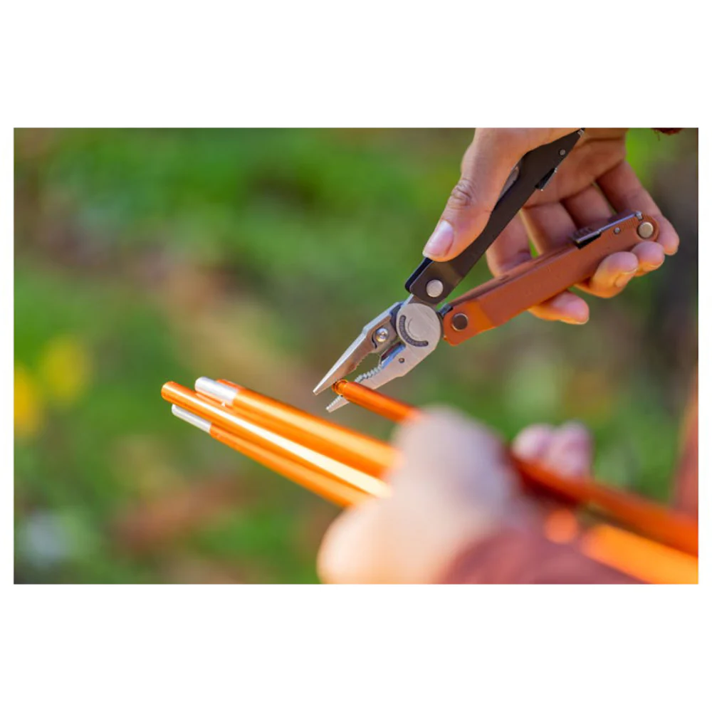 Leatherman Rebar Lightweight Multi-Tool 420HC Blades with Sienna Sheath - Burnt Sienna - Image 6
