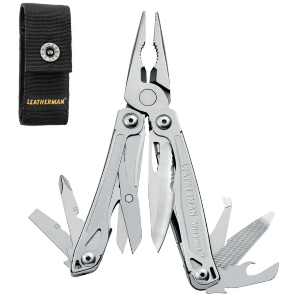 Leatherman Wingman Lightweight Multi-Tool 420HC S/S Combo Blade with Nylon Button Sheath - Peg