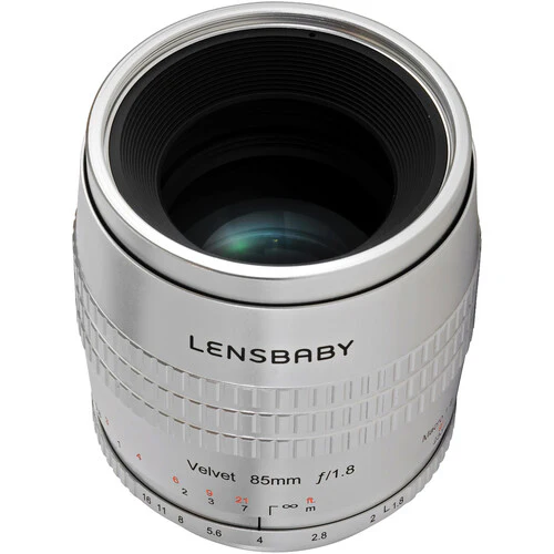 Lensbaby Velvet 85mm f/1.8 Lens for Nikon F (Silver) - Image 2