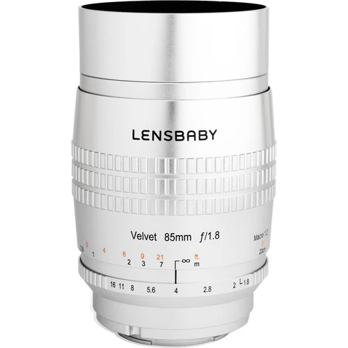 Lensbaby Velvet 85mm f/1.8 Lens for Nikon F (Silver) - Image 3