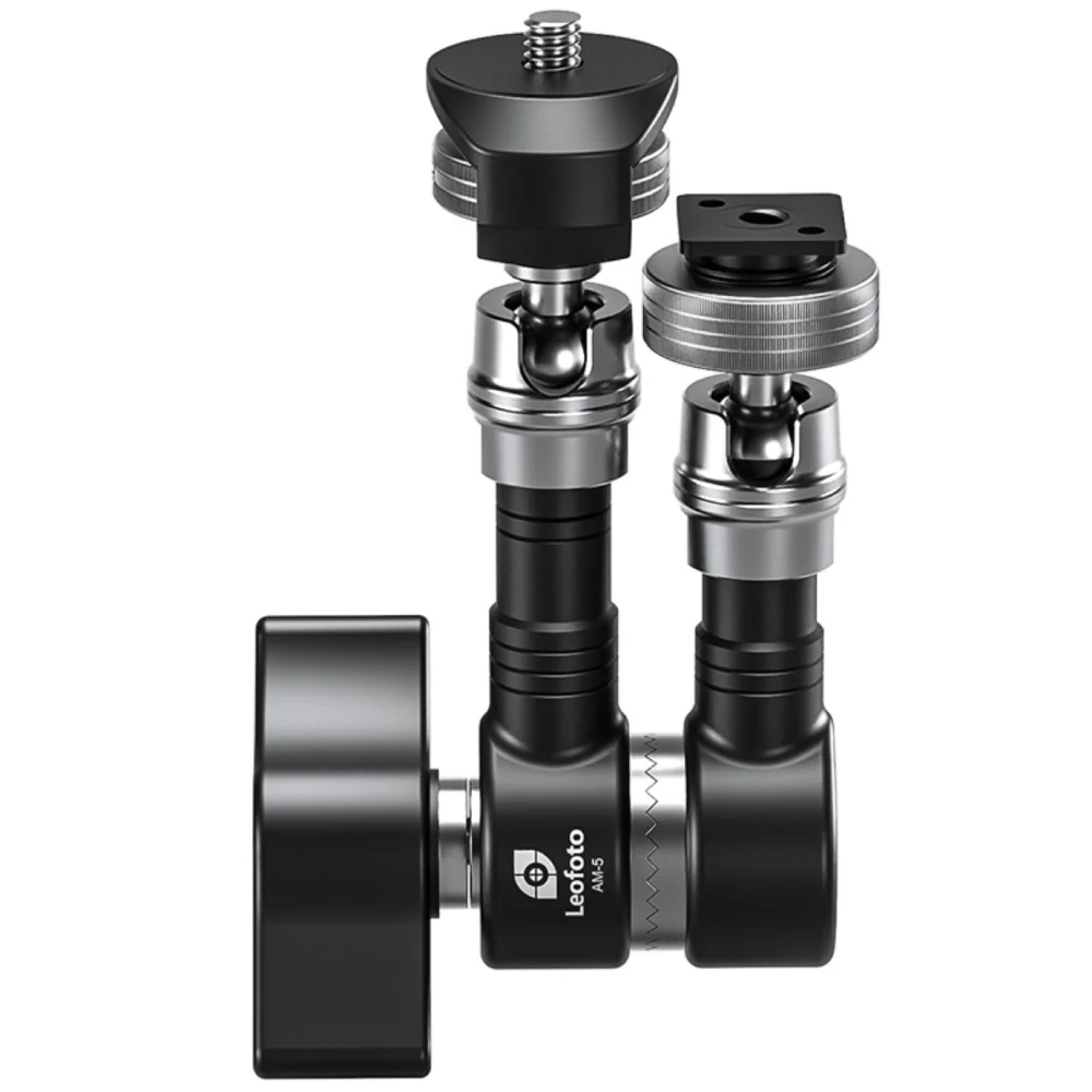Leofoto AM-5 Magic Arm with 1/4" thread and Cold Shoe - Image 2