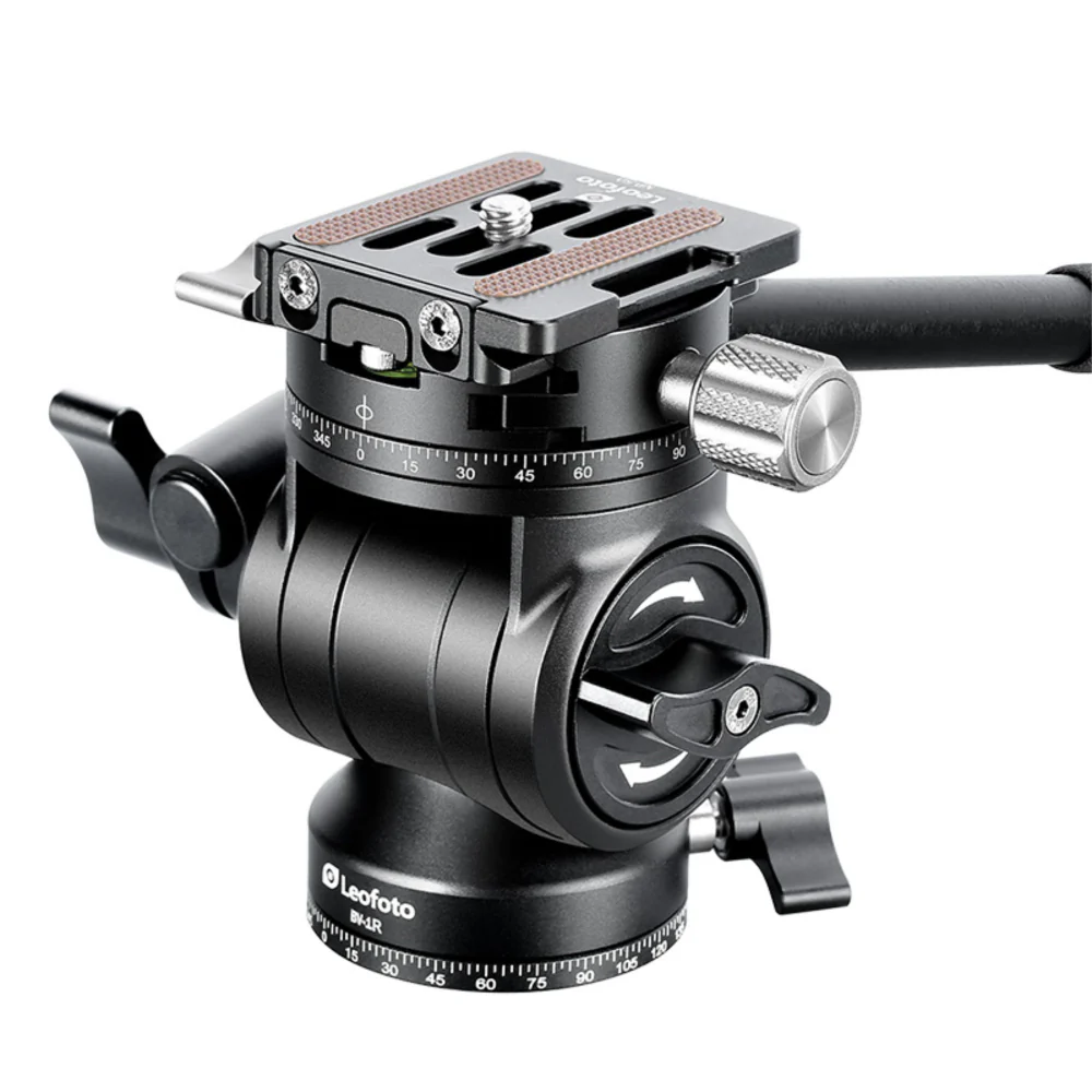 Leofoto BV-1R 48mm Base Fluid Video Head with Panning Clamp and Arca NP-50 Plate - Image 2