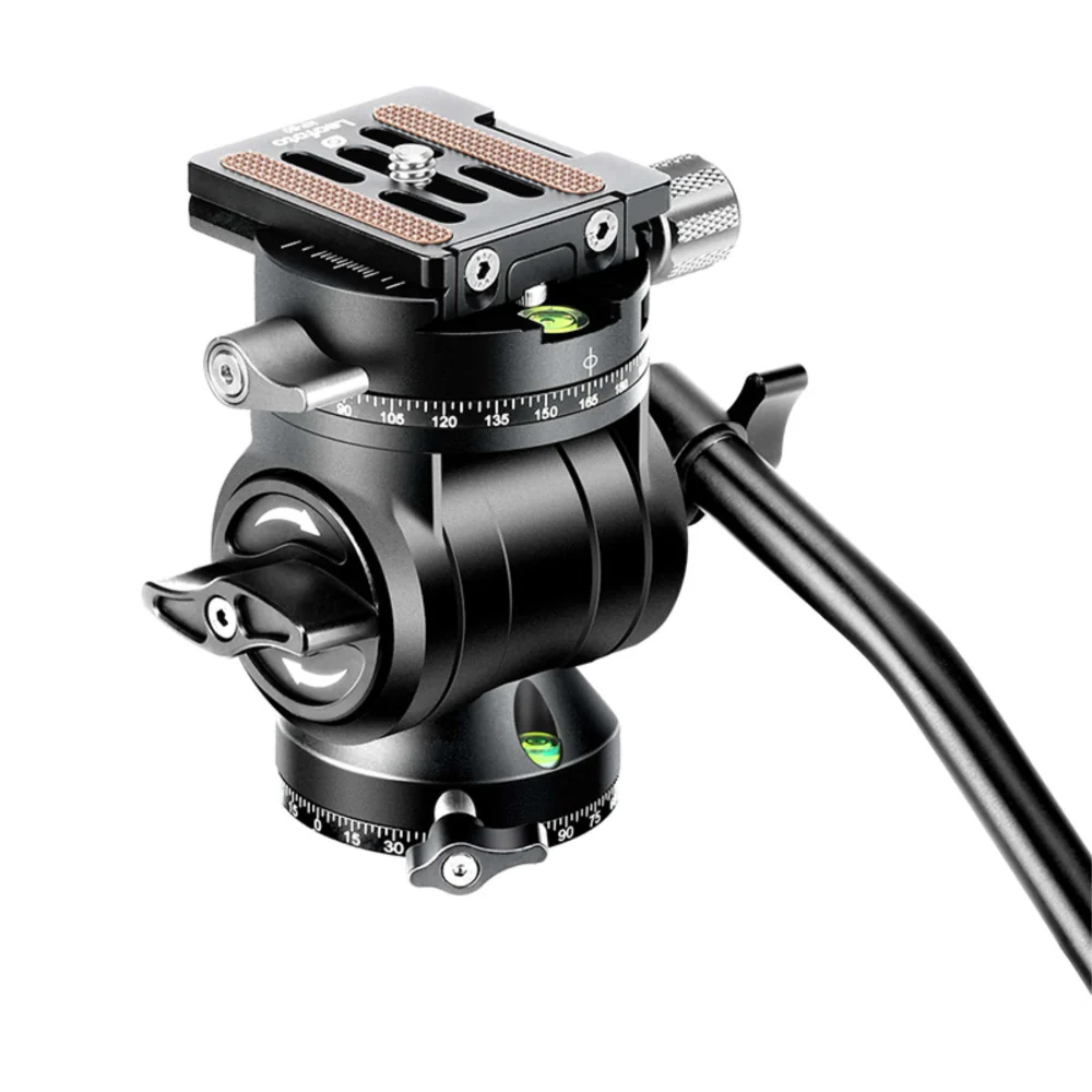Leofoto BV-1R 48mm Base Fluid Video Head with Panning Clamp and Arca NP-50 Plate - Image 3