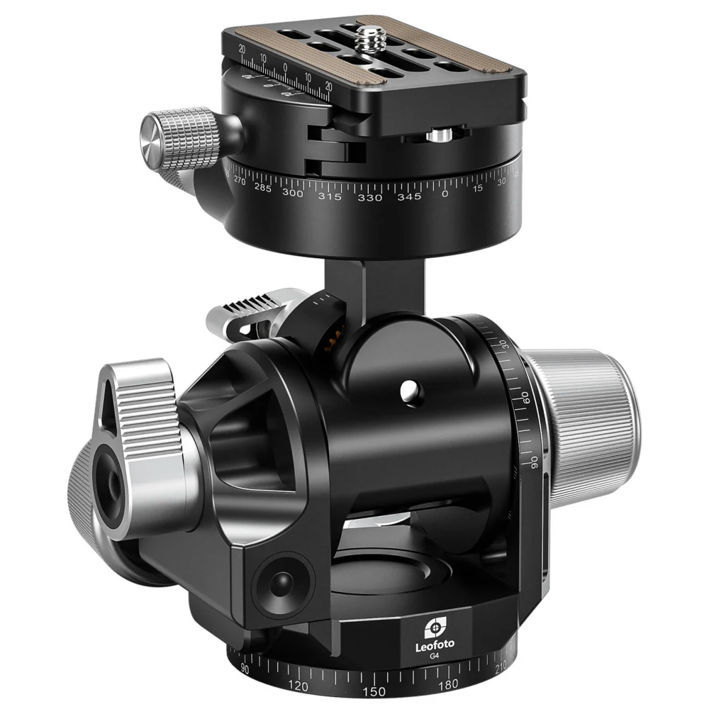 Leofoto G4 Pro 60mm 3-Axis Geared Head with GR-2 Geared Panning Clamp - Image 2